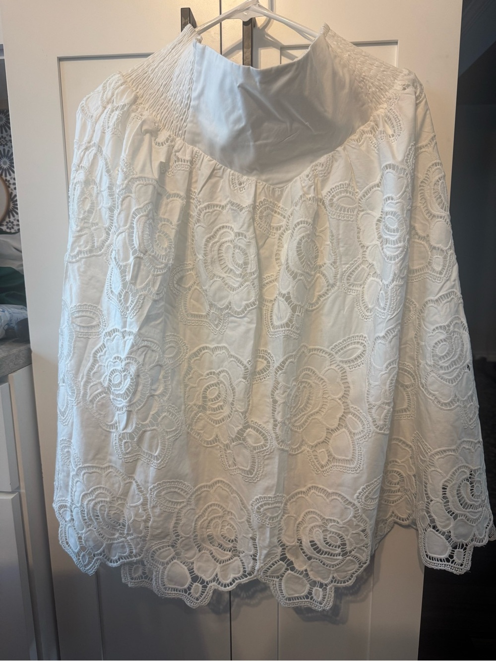 En Saison White Lace Skirt